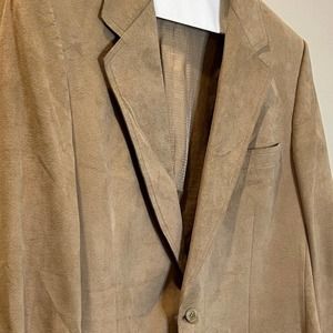 VINTAGE 70s Halston Halsuede Tan Blazer